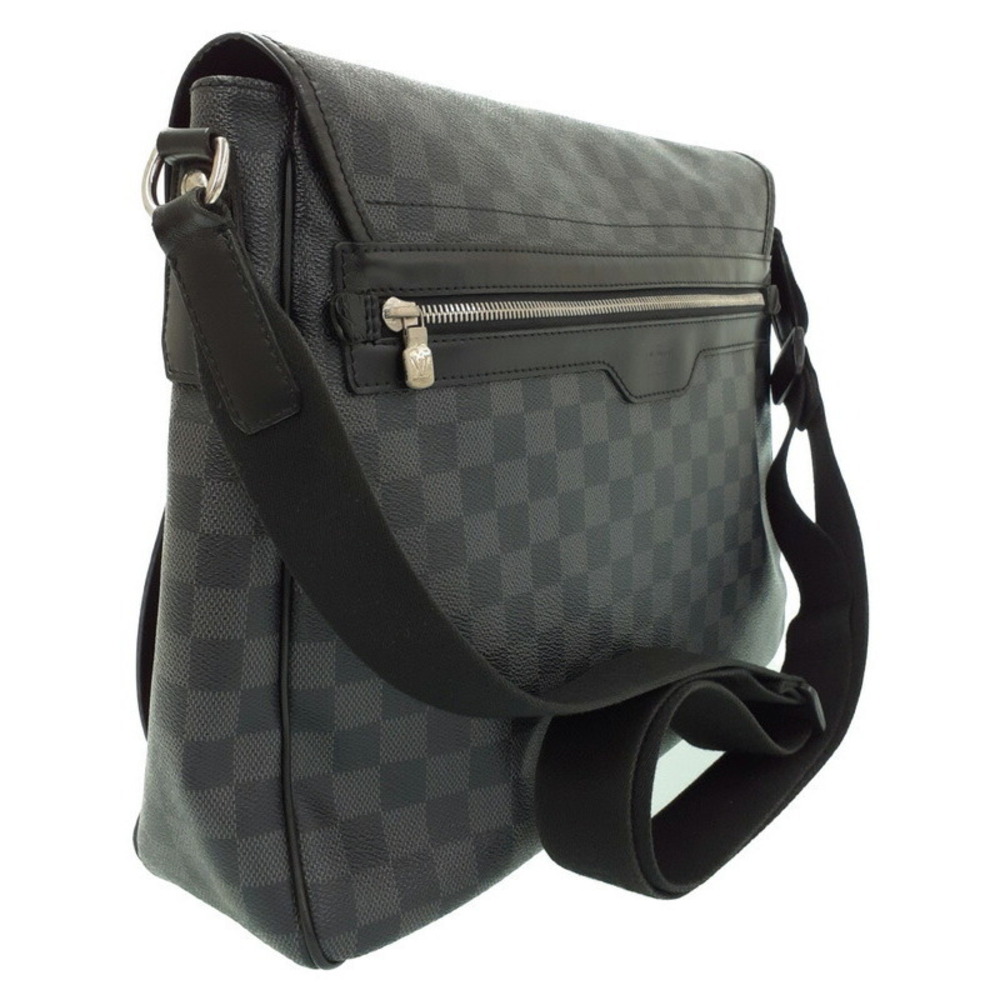 Louis Vuitton Shoulder Bag Black Damier Renzo Graphite
